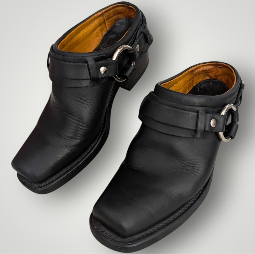 Frye Belted Harness Mules - Picture 3 of 14